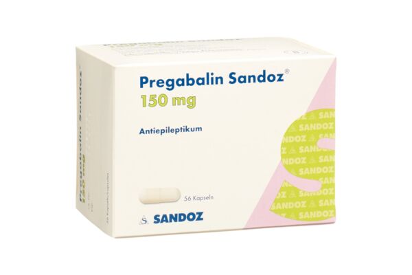 Prégabaline Sandoz caps 150 mg 56 pce