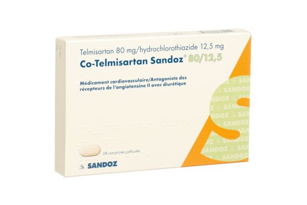 Co-Telmisartan Sandoz cpr pell 80/12.5 28 pce