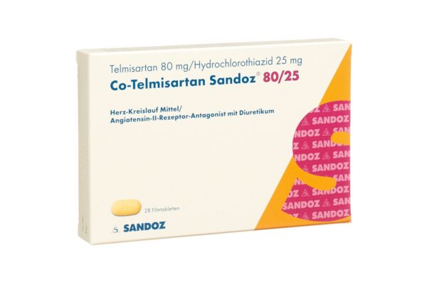 Co-Telmisartan Sandoz Filmtabl 80/25 28 Stk