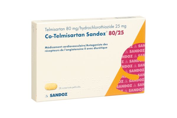 Co-Telmisartan Sandoz Filmtabl 80/25 28 Stk