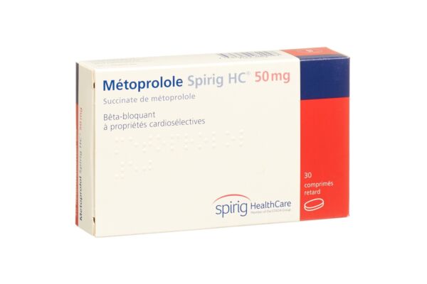 Metoprolol Spirig HC Ret Filmtabl 50 mg 30 Stk