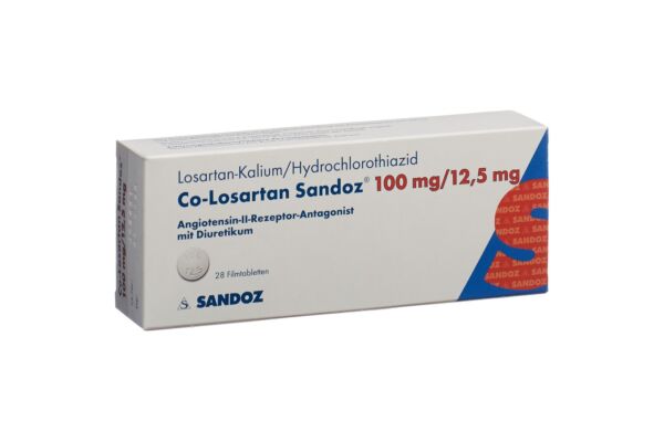 Co-Losartan Sandoz Filmtabl 100/12.5mg 28 Stk