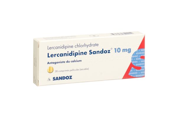 Lércanidipine Sandoz cpr pell 10 mg 28 pce