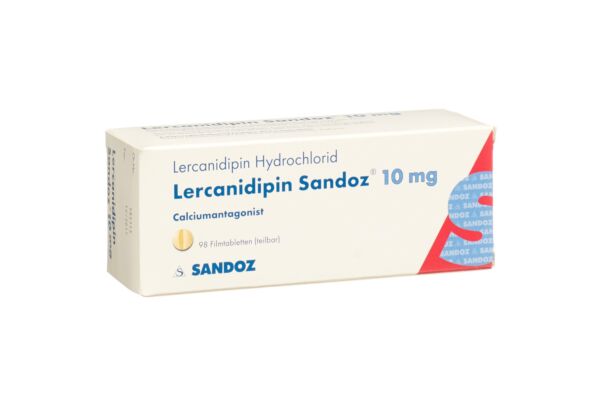 Lercanidipin Sandoz Filmtabl 10 mg 98 Stk