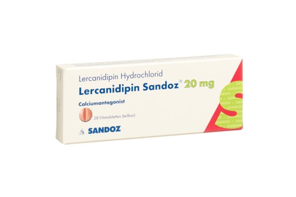 Lercanidipin Sandoz Filmtabl 20 mg 28 Stk