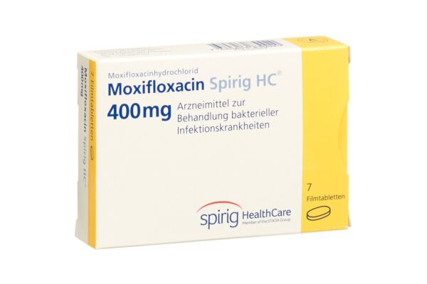 Moxifloxacine Spirig HC cpr pell 400 mg 7 pce