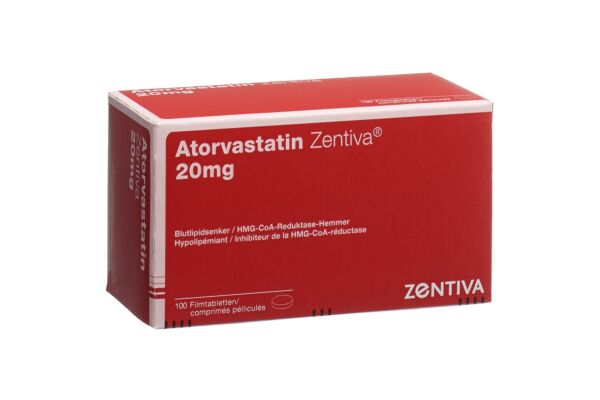 Atorvastatin Zentiva Filmtabl 20 mg 100 Stk