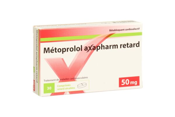 Metoprolol Axapharm Ret Tabl 50 mg 30 Stk