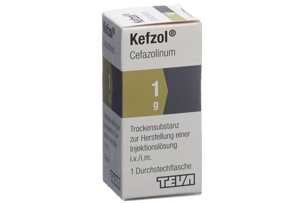 Kefzol subst sèche 1 g flac