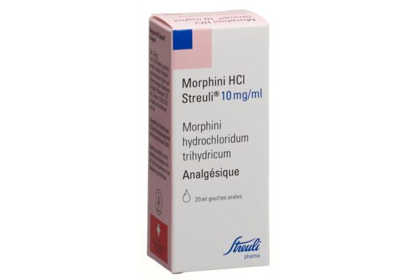 Morphini HCl Streuli gouttes 10 mg/ml fl 20 ml