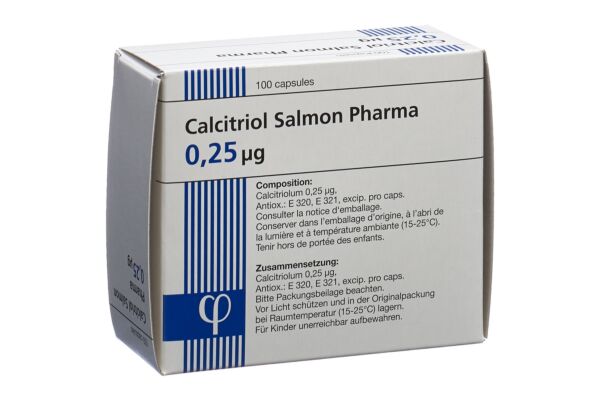 Calcitriol Salmon Pharma Kaps 0.25 mcg 100 Stk