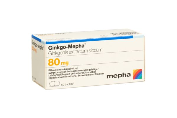 Ginkgo-Mepha Filmtabl 80 mg 60 Stk