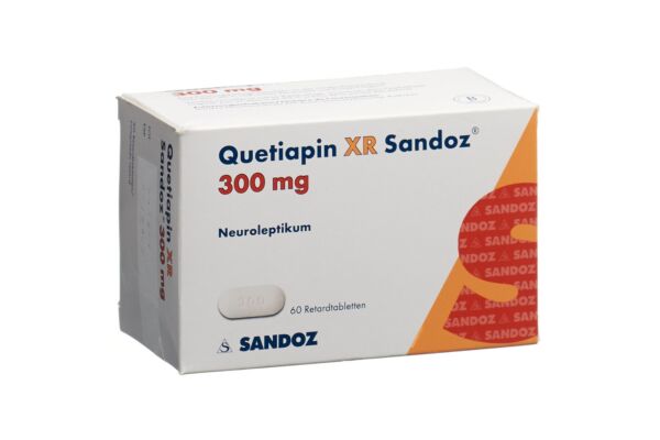 Quétiapine XR Sandoz cpr ret 300 mg 60 pce