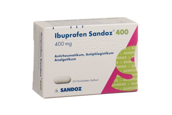 Ibuprofène Sandoz cpr pell 400 mg 50 pce