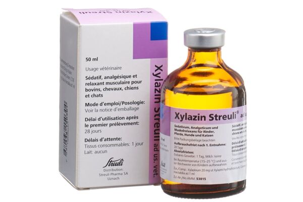 Xylazin Streuli Inj Lös 20 mg/ml ad us vet. Fl 50 ml