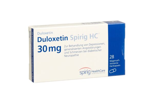 Duloxétine Spirig HC caps 30 mg 28 pce