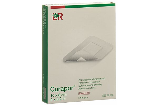 Curapor Chirurgisch Wundverband 10x8cm steril 5 Stk