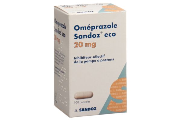 Omeprazol Sandoz eco Kaps 20 mg Ds 100 Stk