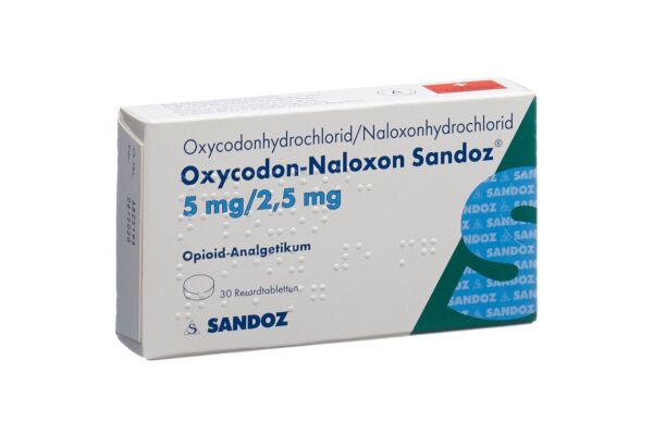 Oxycodon-Naloxon Sandoz Ret Tabl 5 mg/2.5 mg 30 Stk