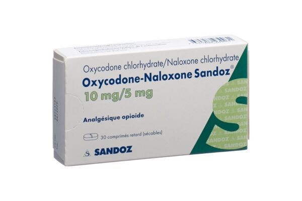 Oxycodone-Naloxone Sandoz cpr ret 10 mg/5 mg 30 pce