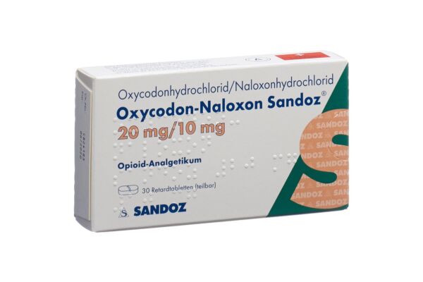 Oxycodon-Naloxon Sandoz Ret Tabl 20 mg/10 mg 30 Stk