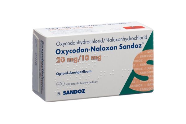 Oxycodon-Naloxon Sandoz Ret Tabl 20 mg/10 mg 60 Stk