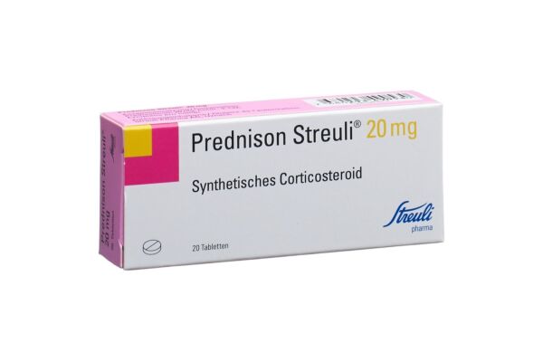 Prednison Streuli Tabl 20 mg 20 Stk