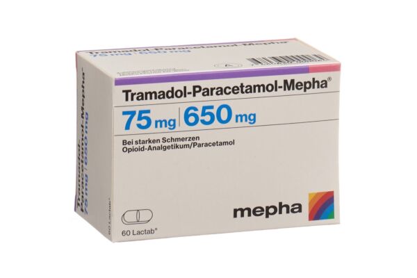 Tramadol-Paracetamol-Mepha Lactab 75/650 mg 60 Stk