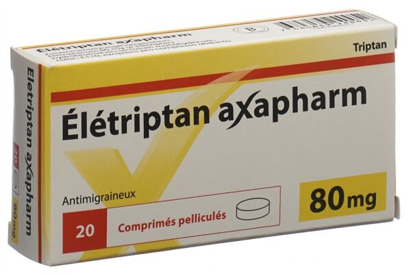 Eletriptan Axapharm Filmtabl 80 mg 20 Stk