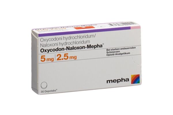 Oxycodon-Naloxon-Mepha cpr ret 5mg/2.5mg 30 pce