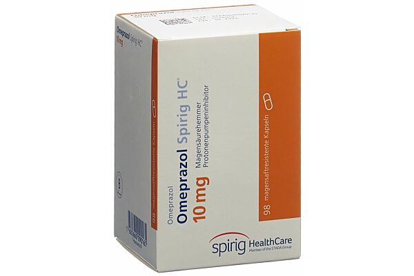 Omeprazol Spirig HC Kaps 10 mg Ds 98 Stk