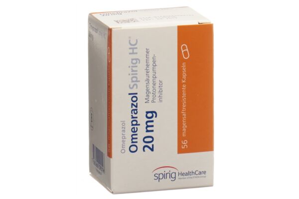 Oméprazole Spirig HC caps 20 mg bte 56 pce