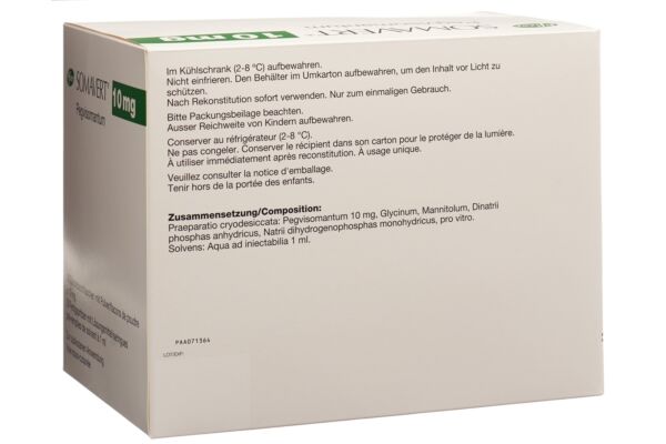 Somavert Trockensub 10 mg mit Solvens (Fertigspritze) 30 Stk