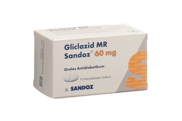 Gliclazid MR Sandoz Ret Tabl 60 mg 90 Stk