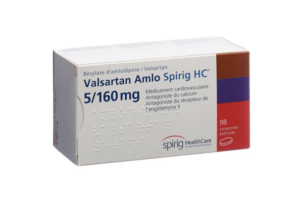 Valsartan Amlo Spirig HC Filmtabl 5/160mg 98 Stk