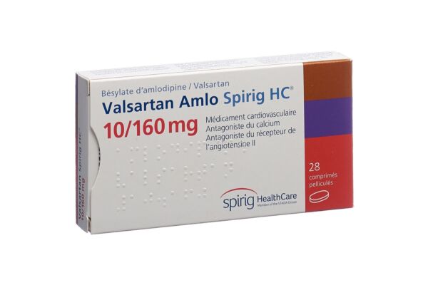 Valsartan Amlo Spirig HC Filmtabl 10/160mg 28 Stk