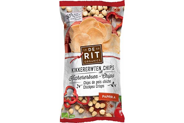 De Rit Chips de pois chiches paprika bio sach 75 g