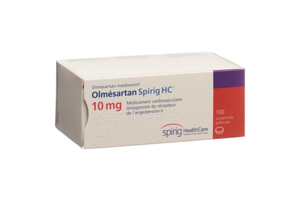 Olmésartan Spirig HC cpr pell 10 mg 100 pce