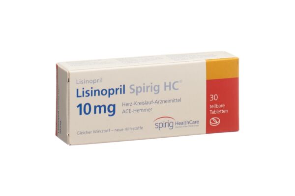 Lisinopril Spirig HC Tabl 10 mg 30 Stk