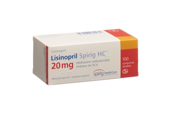 Lisinopril Spirig HC Tabl 20 mg 100 Stk