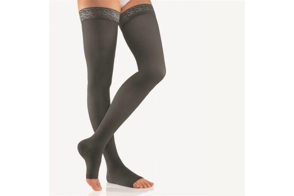 Bort Trend AG CCL2 III pointe ouverte large-normal anthracite bande fantaise 1 paire