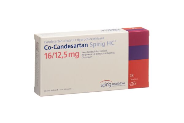 Co-Candesartan Spirig HC Tabl 16/12.5mg 28 Stk