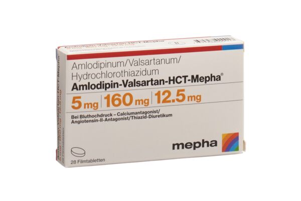 Amlodipin-Valsartan-HCT-Mepha Filmtabl 5mg/160mg/12.5mg 28 Stk