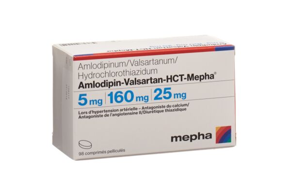 Amlodipin-Valsartan-HCT-Mepha Filmtabl 5mg/160mg/25mg 98 Stk