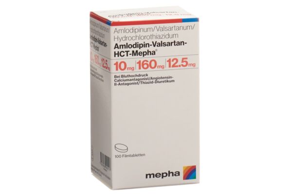 Amlodipin-Valsartan-HCT-Mepha Filmtabl 10mg/160mg/12.5mg Ds 100 Stk