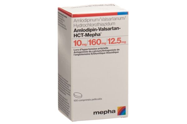 Amlodipin-Valsartan-HCT-Mepha Filmtabl 10mg/160mg/12.5mg Ds 100 Stk