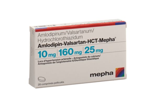 Amlodipin-Valsartan-HCT-Mepha cpr pell 10mg/160mg/25mg 28 pce