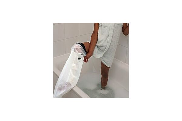 Protection de douche pour la jambe