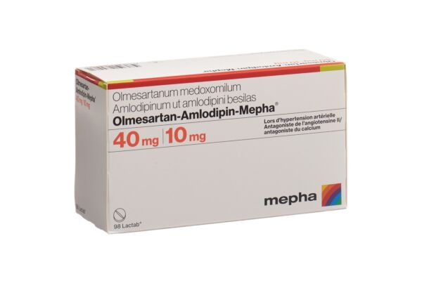 Olmesartan-Amlodipin-Mepha Filmtabl 40mg/10mg 98 Stk