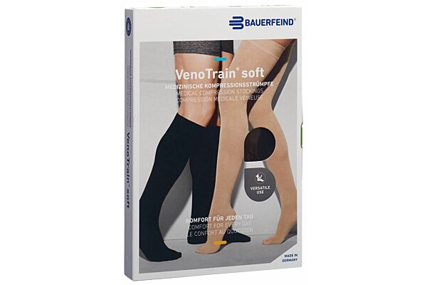 VENOTRAIN SOFT A-D KKL2 XL normal/short geschlossene Fussspitze schwarz 1 Paar